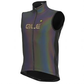 Ale Reflective Iridescent Shell Gilet X-Small Only - Fully wrapped and aero-dynamic Bronx offers full coverage and durable comfort