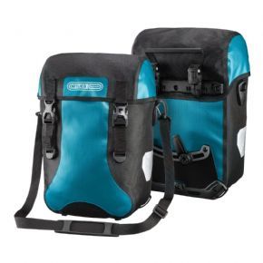 Ortlieb Sport Packer Classic 30 Litre Panniers Petrol/Black - The compact size of the Sport-Packer Classic makes it the perfect pannier for short tours